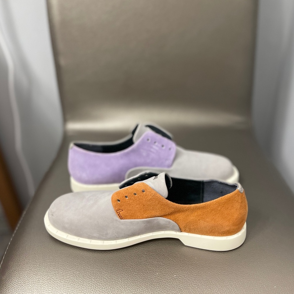 Camper suede woman’s two tone slip on loafers Sz 37 7